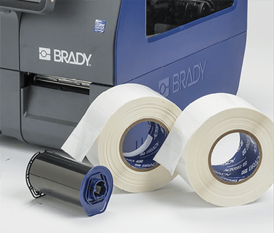 Algunos ejemplos de etiquetas i7500 en núcleos de 3 pulgadas. 