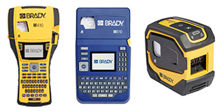 Impresoras portátiles M410, M510 y M511 de Brady colocadas lado a lado