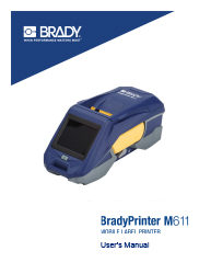 La guía de usuario de la BradyPrinter M611 se abre en una ventana nueva