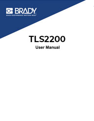 Manual de usuario para la impresora TLS2200, disponible en inglés.