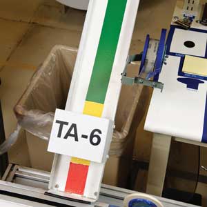 Etiquetas Brady de colores para inventario