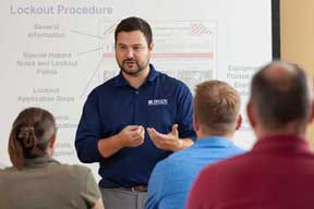 Capacitación sobre el programa de bloqueo y etiquetado.