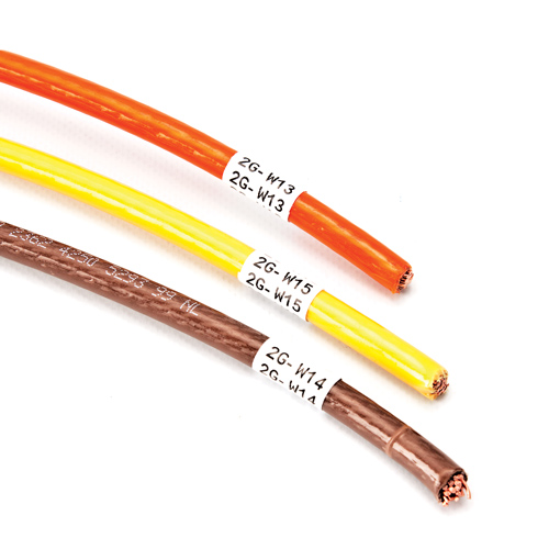 Etiquetas envolventes para alambre