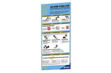 Infografía resbalones tropiezos y caídas